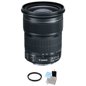 Canon EF 24-105mm f/3.5-5.6 IS STM Lens + UV Filter & Cleaning Kit Canon