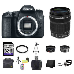 Canon EOS 70D Digital SLR Camera w/18-135mm Lens 32GB Full Kit Canon