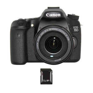 Canon EOS 70D DSLR Camera w/18-135mm Lens & 64GB SDXC Card Canon