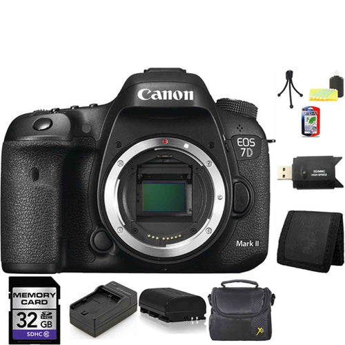 Canon EOS 7D Mark II DSLR Camera 8GB Card Bundle