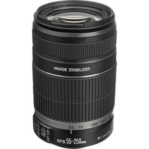 Canon EF-S 55-250mm Lens w/EF-M Adapter For EF/EF-S Lenses 16GB Package