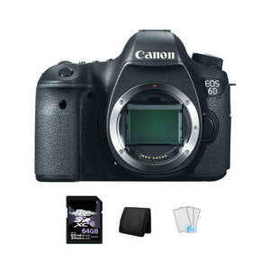 Canon EOS 6D DSLR Camera + 64GB, Memory Card Wallet & Screen Protectors Canon