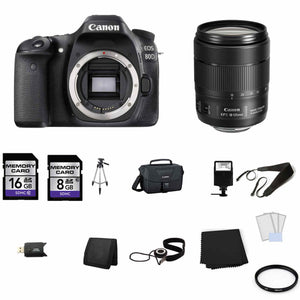 Canon EOS 80D Digital SLR Camera with 18-135mm Lens 24GB Full Kit Canon