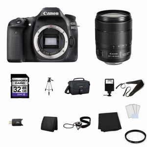 Canon EOS 80D Digital SLR Camera with 18-135mm Lens 32GB Full Kit Canon