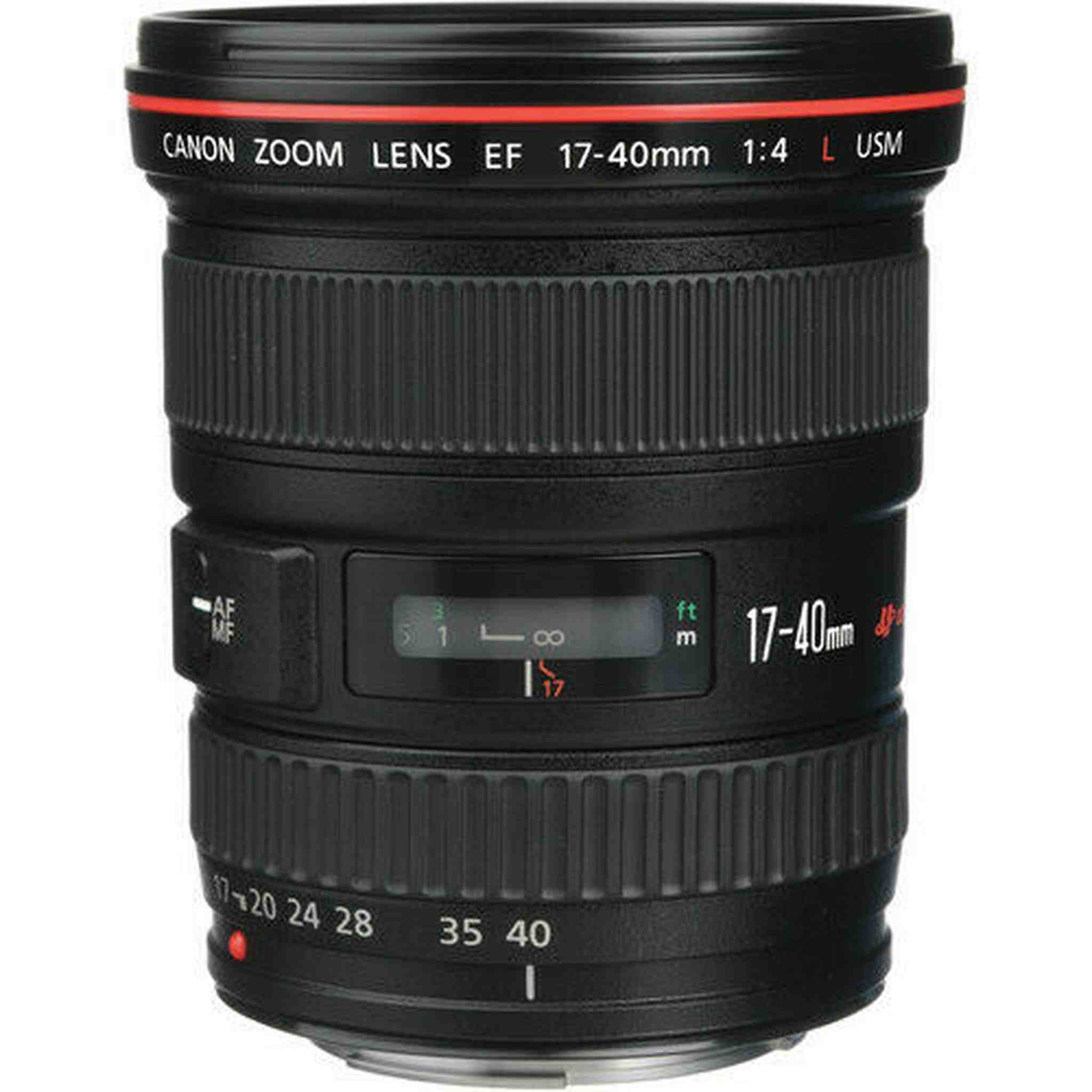 Canon EF 17-40mm f/4L USM Lens w/77mm UV Filter Bundle Canon