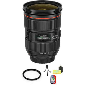 Canon EF 24-70mm F/2.8 II L USM Lens + UV Filter & Cleaning Kit Base Bundle Canon