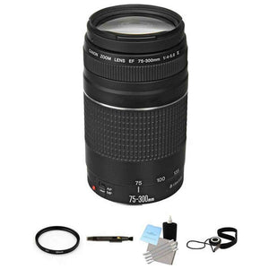 Canon EF 75-300mm f/4.0-5.6 III Autofocus Lens Base Bundle Canon