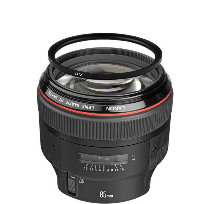 Canon EF 85mm f/1.2L II USM Lens w/72mm UV Filter Bundle
