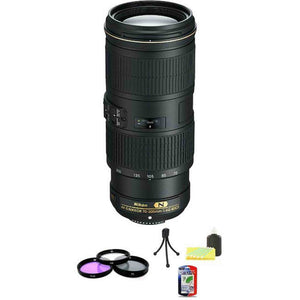 Nikon Nikkor AF-S 70-200mm F/4 VR Lens + UV Filter Kit & Cleaning Kit Nikon