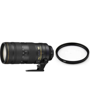 Nikon AF-S NIKKOR 70-200mm f/2.8E FL ED VR Lens + 77mm UV Filter Pro Bundle Nikon