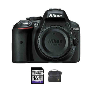 Nikon D5300 DSLR Camera - Black + 16GB & Case Nikon