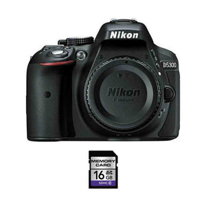Nikon D5300 DSLR Camera - Black + 16GB SDHC Card Nikon