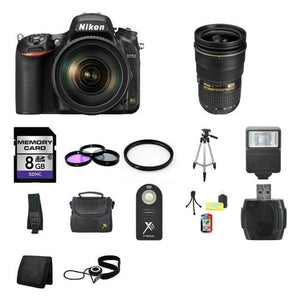 Nikon D750 DSLR Camera w/24-120mm &24-70mm Lenses 8GB Full Kit Nikon