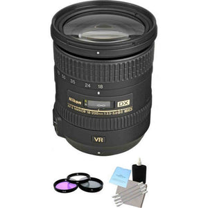 Nikon Nikkor AF-S 18-200mm F/3.5-5.6 II VR DX ED G Lens + UV Kit & Cleaning Kit Nikon