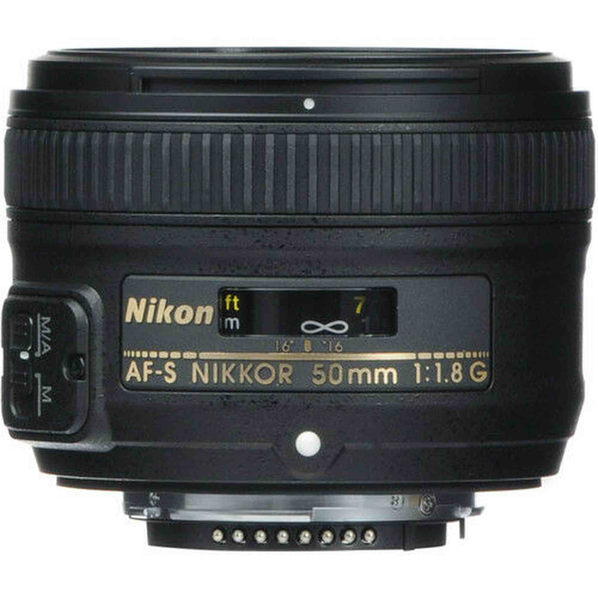 Nikon AF-S NIKKOR 50mm f/1.8G Lens + UV Filter & Cap Keeper Bundle