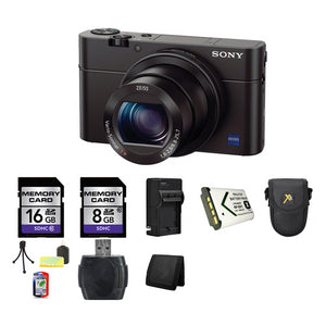 Sony Cyber-shot DSC-RX100 III Digital Camera 32GB Package
