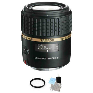 Tamron SP AF60mm f/2 DI II LD IF 1:1 Lens for Sony + UV Filter & Cleaning Kit Tamron