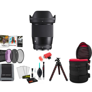 Sigma 16mm f/1.4 DC DN Contemporary Lens FUJIFILM X with Filter Kit SIGMA