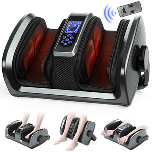 TISSCARE Foot Massager - Shiatsu Foot Massager with Heat for Neuropathy and Plantar Fasciitis - Feet Massager for Circulation and Pain Relief TISSCARE