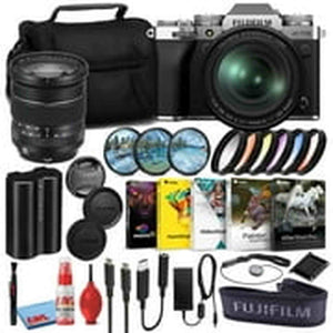 Fujifilm X-T5 Mirrorless Camera with 16-80mm Lens Silver Corel Software Bundle Fujifilm