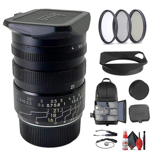 Leica 16-18-21mm f/4.0 M-Tri-Elmar Lens 11626 + 6Ave Accessory Kit Leica