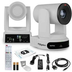 PTZOptics Move 4K PTZ Camera with 30x Zoom White PT30X-4K-WH-G3 + Wall Mount PTZOptics