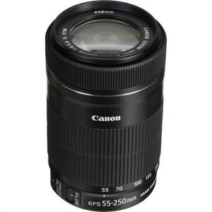 Canon EF-S 55-250mm f/4-5.6 IS STM Telephoto Zoom Lens International Version No Warranty Canon