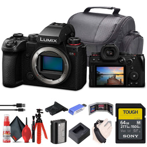 Panasonic Lumix S5 II Mirrorless Camera + 64GB Memory Card + Card Reader + More Panasonic