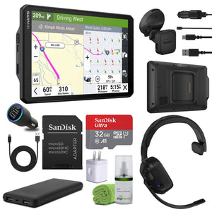 Garmin dezl OTR820, Large, Easy-to-Read 8” GPS Truck Navigator Bundle Garmin
