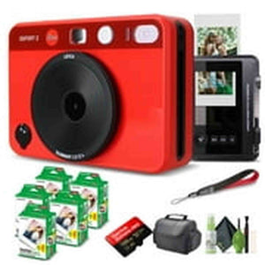 Leica Sofort 2 Hybrid Instant and Digital Camera + Instant Film 100 Sheets Red Leica