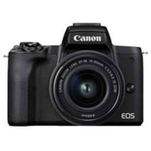 Canon EOS M50 Mark II Black + EF-M 15-45mm & EF-M 55-200mm is STM Bundle - Used