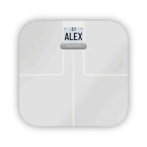 Garmin Index S2, Smart Scale with Wireless Connectivity, Measure Body Fat, Muscle, Bone Mass, Body Water% and More, White