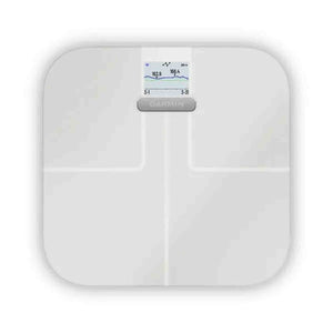 Garmin Index S2, Smart Scale with Wireless Connectivity, Measure Body Fat, Muscle, Bone Mass, Body Water% and More, White