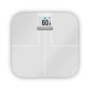 Garmin Index S2, Smart Scale with Wireless Connectivity, Measure Body Fat, Muscle, Bone Mass, Body Water% and More, White