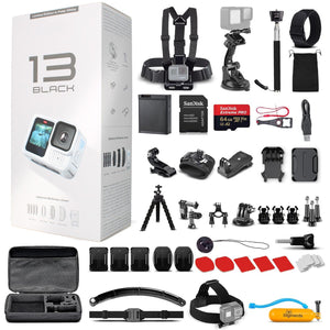 GoPro HERO13 Polar White - Waterproof Action Camera + 64GB Card and 50 Piece Accessory Kit GoPro