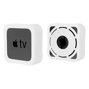Silicone Case for Apple TV 4K Remote Control & Set-top Box case - White 6Ave