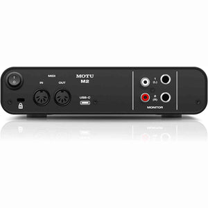 MOTU M2 2x2 USB-C Audio Interface Bundle with Headphone, XLR Cables, and 6Ave Cleaning Kit MOTU