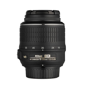 Nikon D3100 14.2MP DSLR Camera with 18-55mm f/3.5-5.6 VR Lens - Black Renewed - Reconditioned Nikon