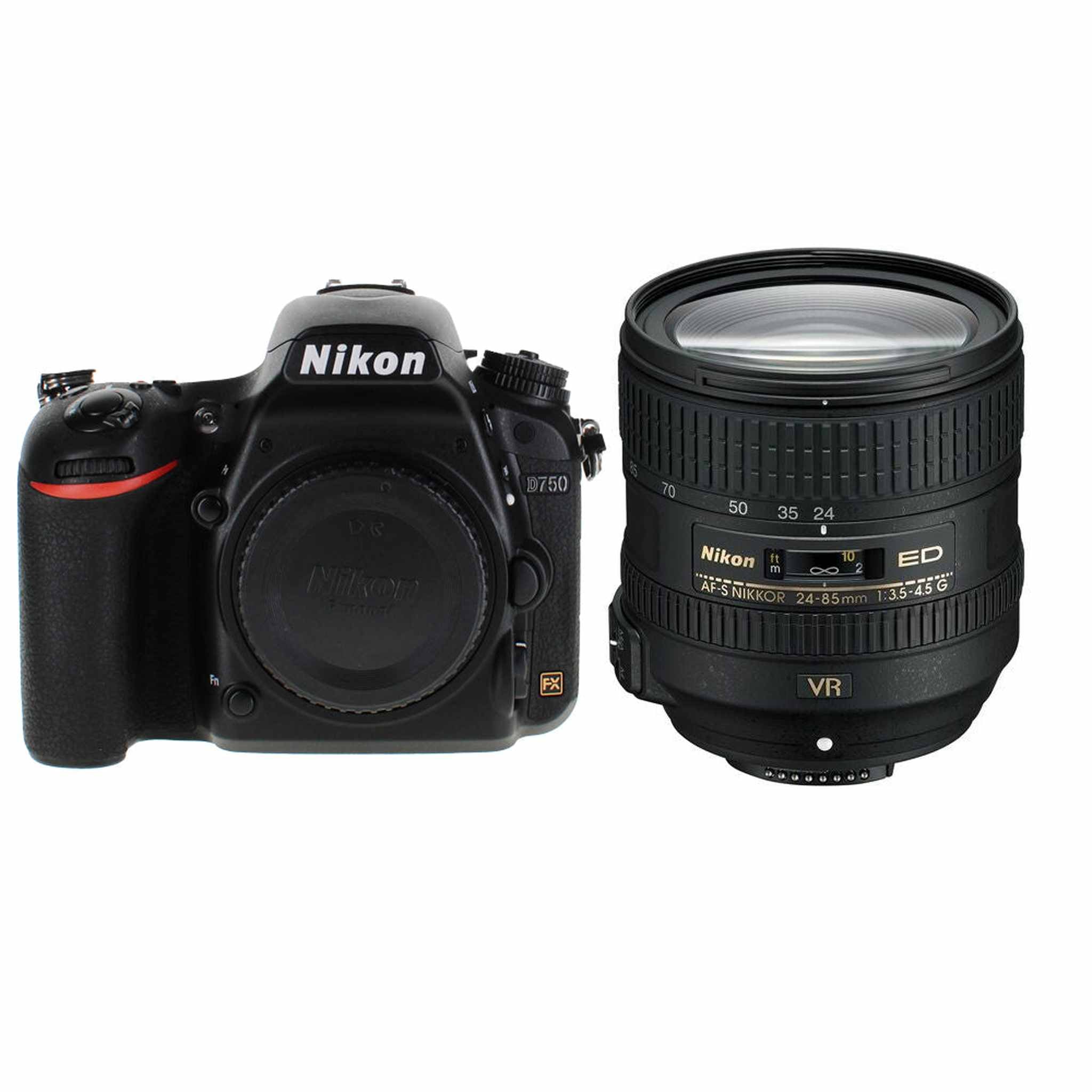 Nikon D750 with 24-85mm f/3.5-4.5G ED VR Lens International Model Nikon