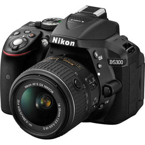 Nikon D5300 DSLR Camera w/ AF-P 18-55mm Lens Bundle � 32GB SD Card Nikon
