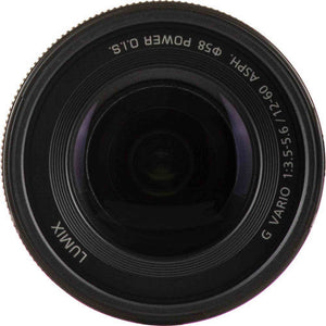 Panasonic Lumix G Vario 12-60mm f/3.5-5.6 Lens Bundle with Accessories - Reconditioned Panasonic