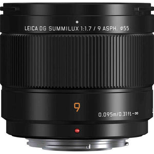 Panasonic Leica DG Summilux 9mm f/1.7 ASPH Lens Bundle