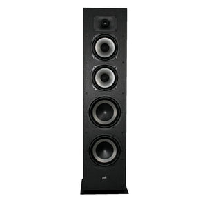 Polk Monitor XT70 Large Tower Speaker - Hi-Res Audio Certified, Dolby Atmos & DTS:X Compatible, 1" Tweeter, 2 6.5" Dynamically Balanced Woofers, 2 8" Passive Radiators Single, Midnight Black
