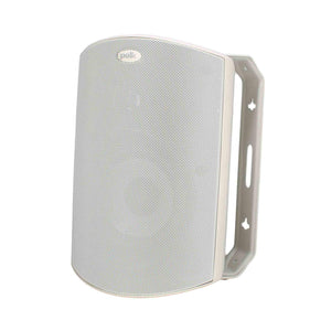 Polk Audio Atrium 5 Outdoor Speakers with Powerful Bass Pair, White , All-Weather Durability, Broad Sound Coverage, Speed-Lock Mounting System