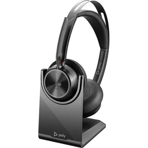 Poly Voyager Focus 2 UC Stereo Bluetooth Headset Teams Certified Bundle Poly