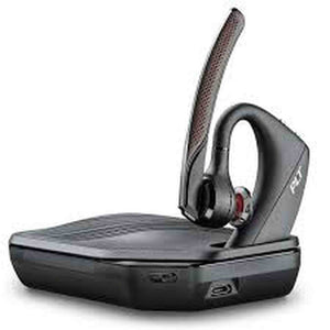 Plantronics by Poly Voyager 5200 UC Wireless Headset & Charging Case - Single-Ear Bluetooth Headset w/Noise-Canceling Mic - Connect Mobile/Mac/PC via Bluetooth - Works w/Teams, Zoom - 206110-102 Poly