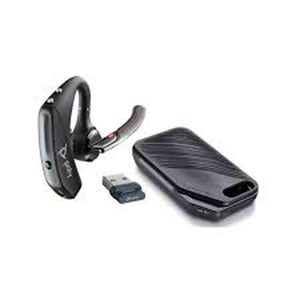 Plantronics by Poly Voyager 5200 UC Wireless Headset & Charging Case - Single-Ear Bluetooth Headset w/Noise-Canceling Mic - Connect Mobile/Mac/PC via Bluetooth - Works w/Teams, Zoom - 206110-102 Poly
