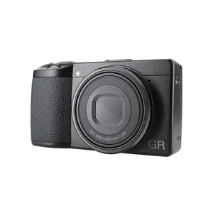 Ricoh GR IIIx Compact Portable Digital Camera + 64GB Memory Card + Camera Bag + More Ricoh
