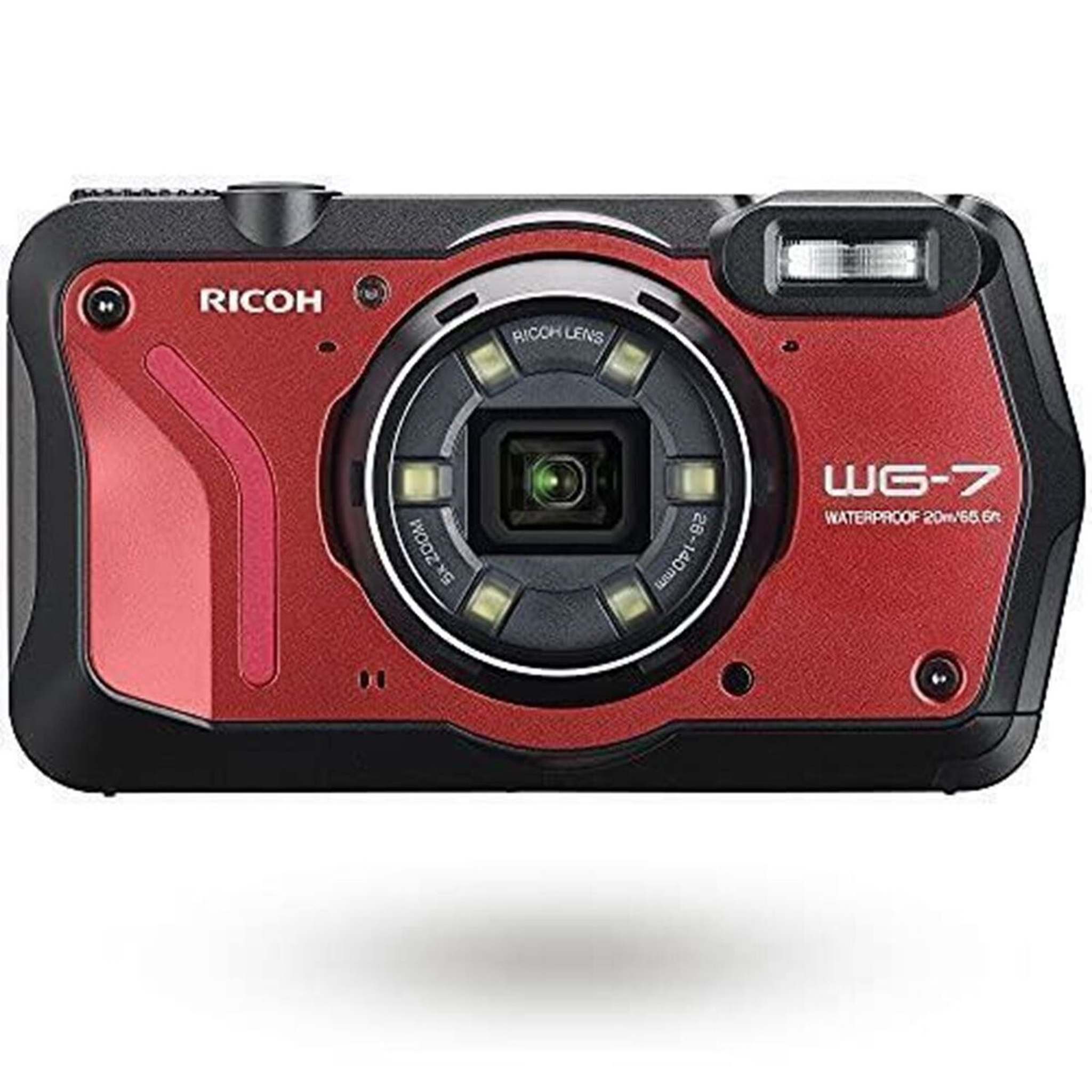 Ricoh WG-7 Waterproof Digital Camera Red Ricoh