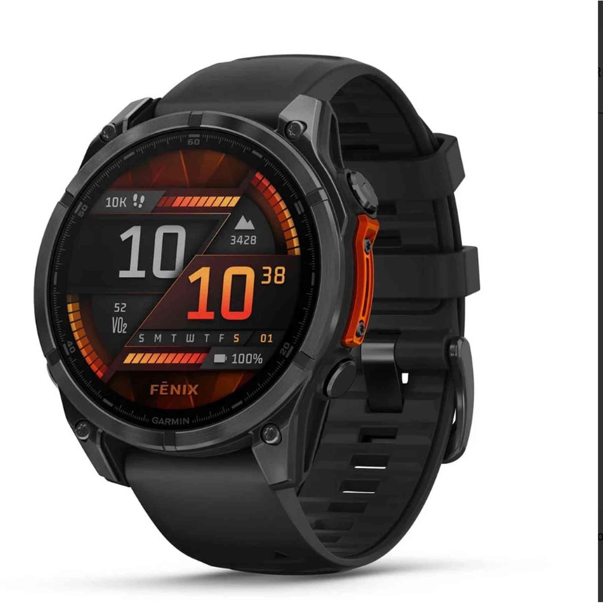Garmin fēnix® 8, 47 mm, AMOLED, Slate Gray with Black Silicone Band Garmin